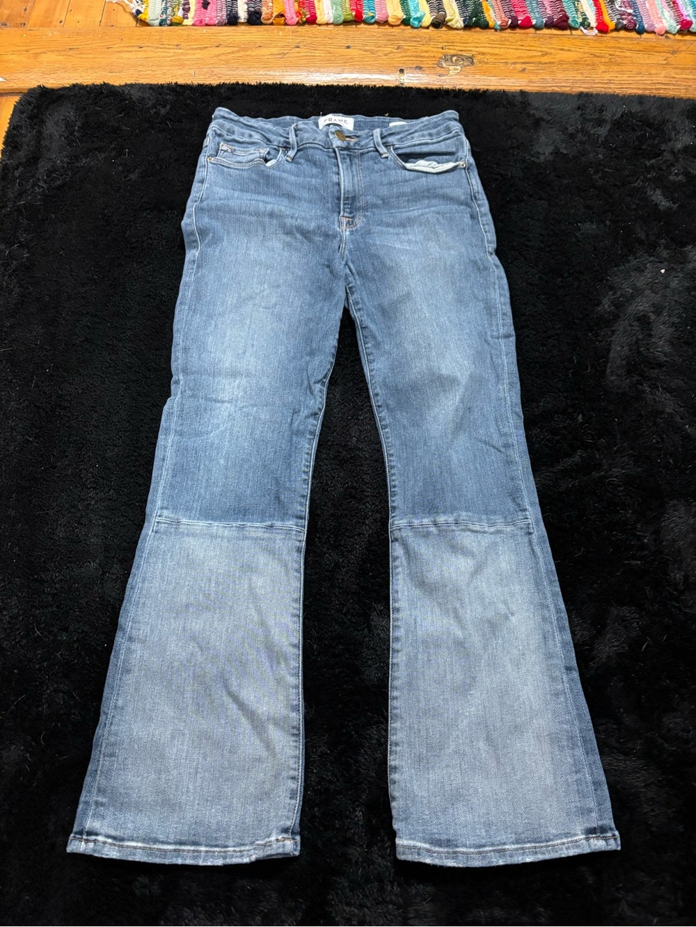 Frame Denim Light Blue Flare Jeans